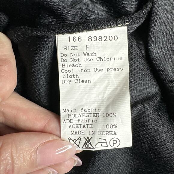 Ray Cassin Black Crushed Velvet Wrap Cami Top Small Witchy Vampy Y2K Romantic - Picture 10 of 12